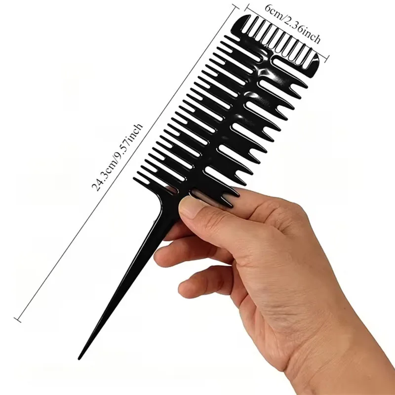 Professional Hair Dyeing Comb Point Tail Weaving Comb Salon Hair Dye Sectioning Combs Hairdressing Combs Salon Hair Styling Tool