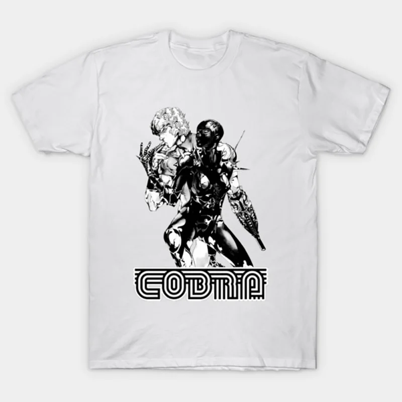 

Cobra & Lady Armaroid The Space Adventure t shirt The Space Pirate Psychogun Kobura Anime Graphic tee Y2K clothes All size Tops