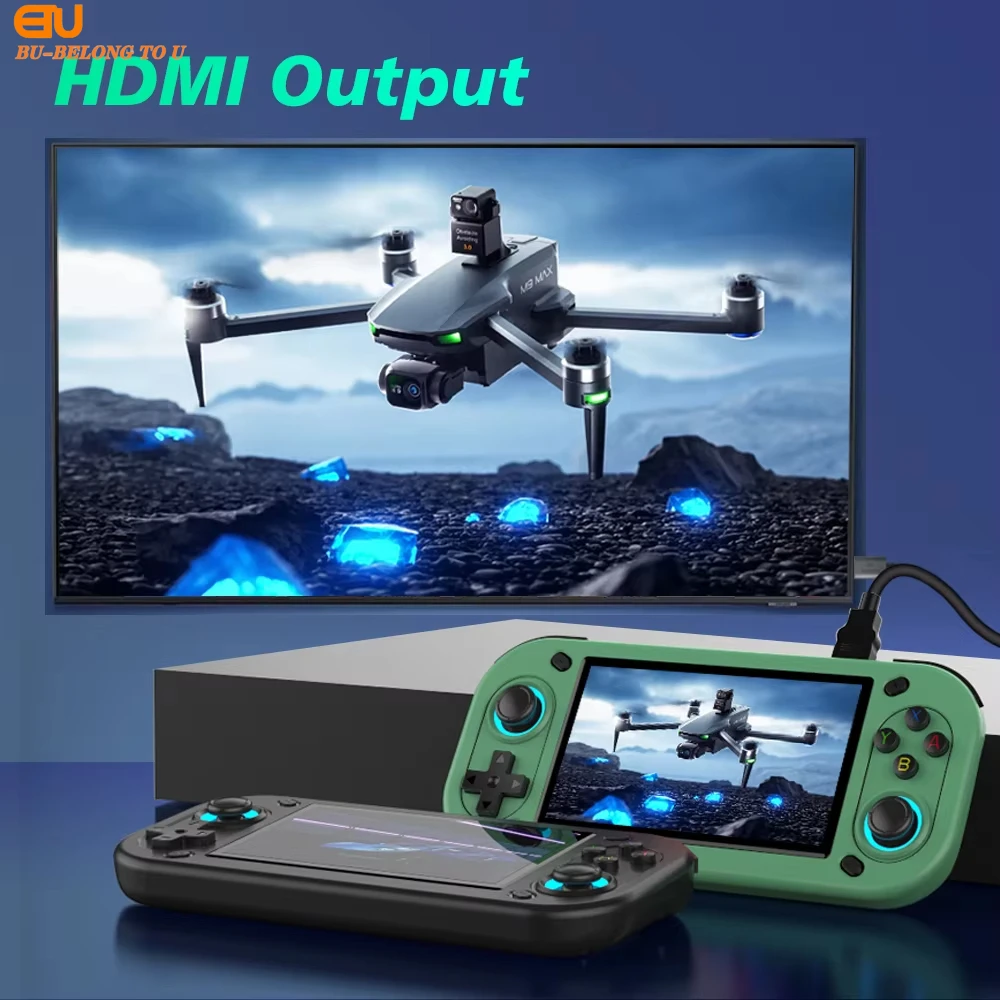 giochi R43s retrogaming console new version videogioco 4k HDMI Out di gioco portatile consolle handheld emulator retroconsole linux 4.3 Inch game stick classic Portable Pocket vedio Player   retroid pocket