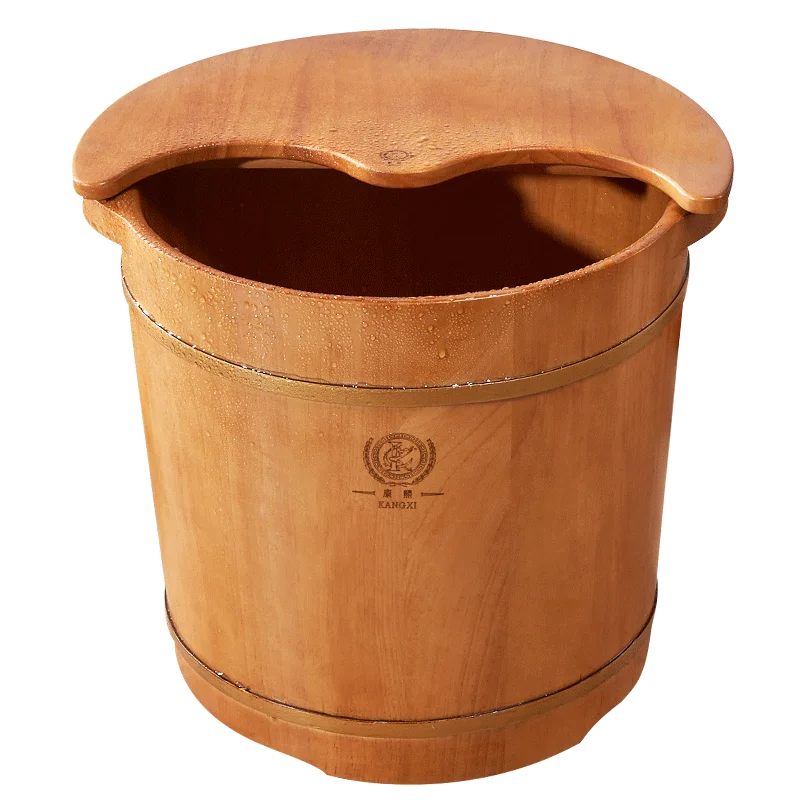 

XK Wooden Foot Bath Wooden Bucket Foot Barrel Feet Bathing Tub Heightened Feet-Washing Basin Wooden Barrel