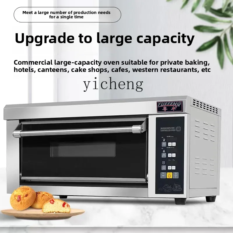 electric oven commercial one layer two plates baking bread pizza cake electric oven large capacity single layer baking oven
