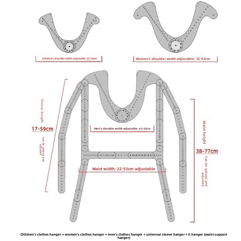 Transparent Clothing Hanger for Photo Shooting White Background Garment Display Stand Invisible Garment Styling Support System