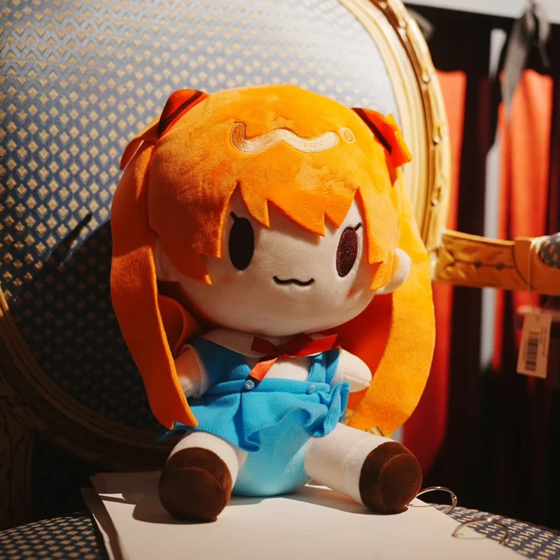 Kawaii Neon Genesis Evangelion Asuka Langley Soryu Plush Dplls Anime Figure Collectible Toys Girls Gift 27cm