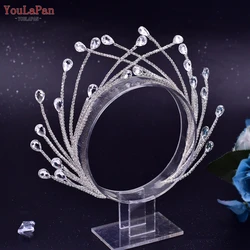 YouLaPan HP497 Braut Tiara Crown Hochzeit Haar Zubehör Frau Kopfstück Braut Stirnband Festzug Diadem Haar Ornamente Schmuck