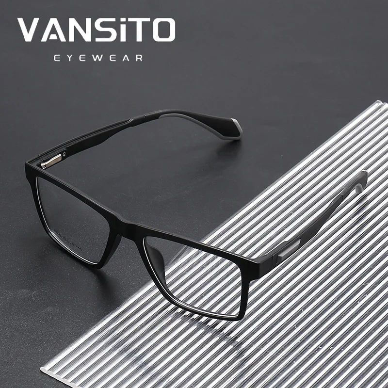 

2025VANSITO новые весенние стильные квадратные очки TR90 +TAC для езды на велосипеде, спортивные очки для близорукости с защитой от падения