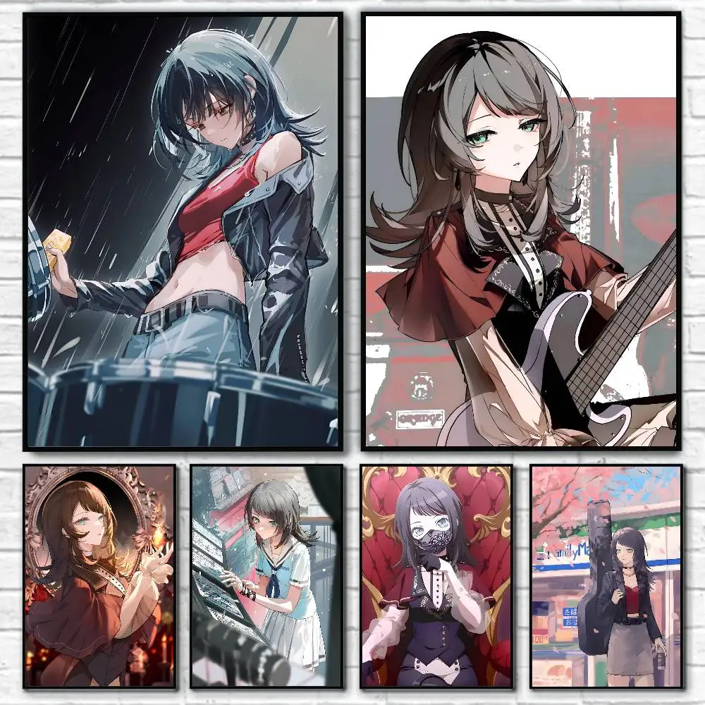 Anime Cute Girl B-BanG Dream Umiri Yahata Posters HD Print Vintage Wall Art Decor for Home Study Room
