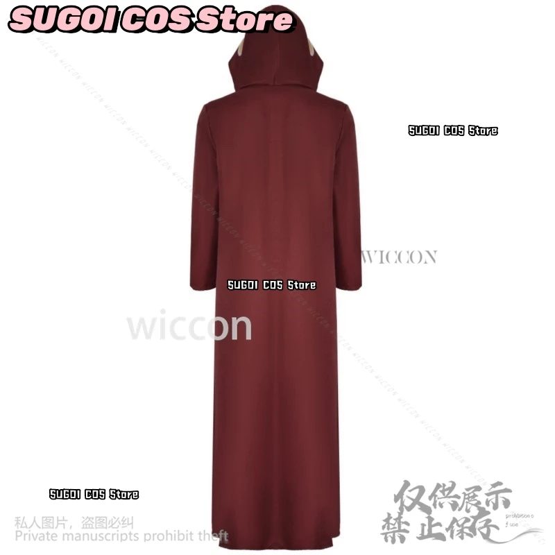 Yakushi Kabuto Cosplay Costume Anime Ninja Hooded Cloak Wigs Red Coat Adult Man Woman Halloween Christmas Suit Customized