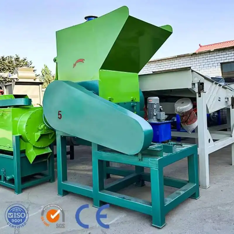 

CE Waste Hard Recycling Block PE PP PVC PET Plastic Crusher Large-scale Shredder For Household Waste, Clothing, And Scrap Metal