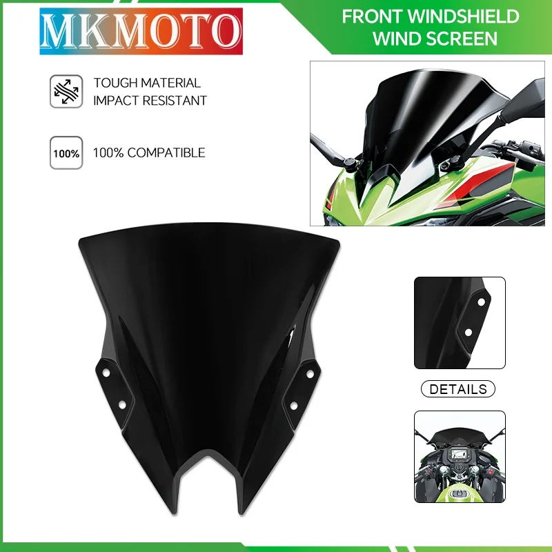 

New Front Windshield WindScreen Deflector For NINJA500 Ninja 500 SE 2024-2025 Motorcycle Viser Visor Fairing Protector ninja500