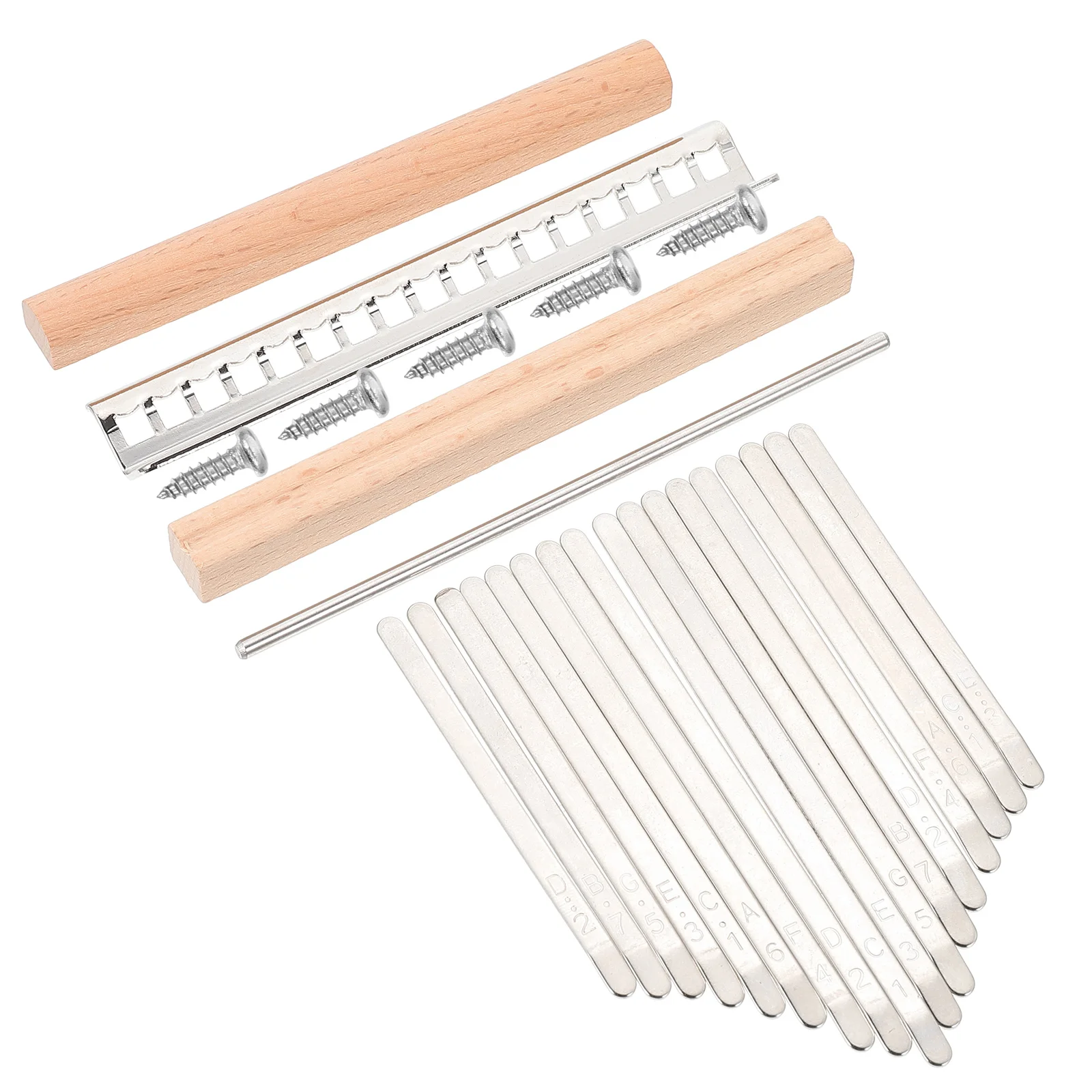 

Thumb Piano Accessories Kalimba Handmade Parts DIY Musical Instrument Finger Kit Component Supplies Metal
