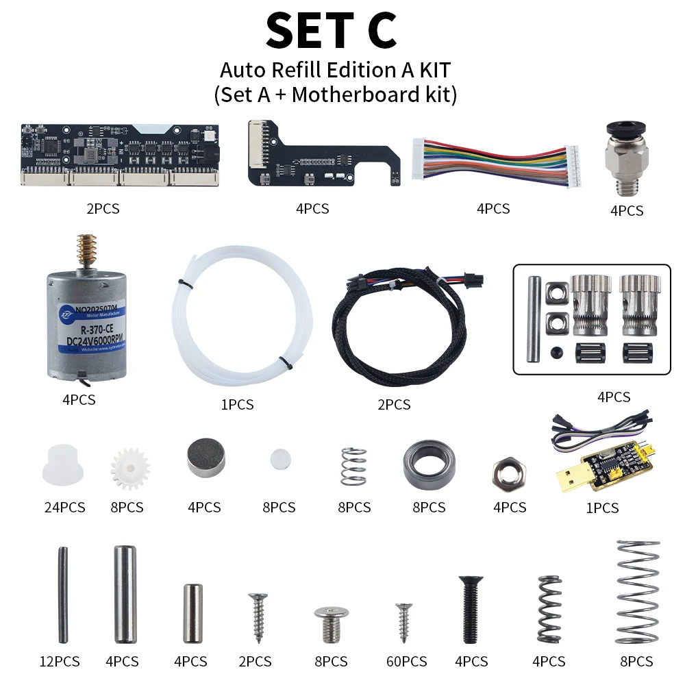 Toaiot BMCU 370C AMS Lite BMCU 370C DM Auto Refill Farm Hall Sensor Bidirektionale Pufferung für A1/A1 MINI P1S P1P Drucker MMU – Detail 8