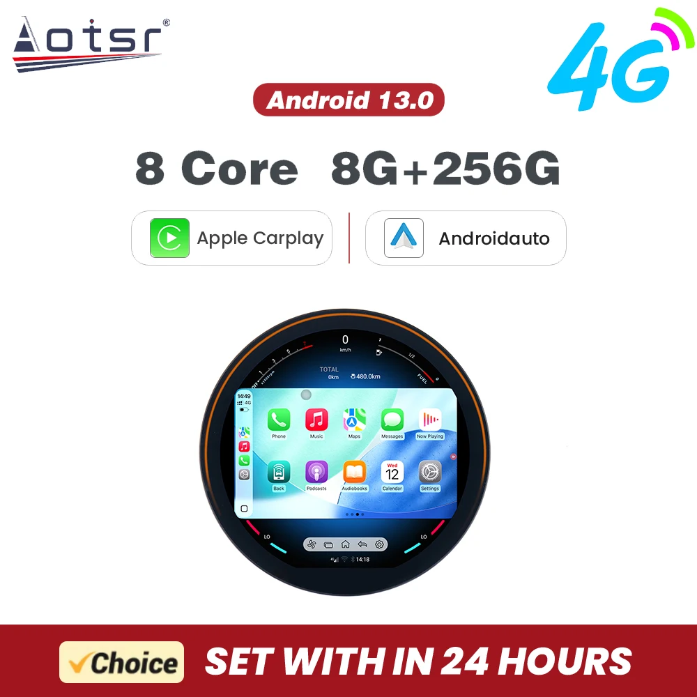 For New Mini F55 F56 F57 2015-2022 11.8 Inch In-Dash Touchscreen Car Radio GPS Navigation Carplay Android Auto Plug & Play