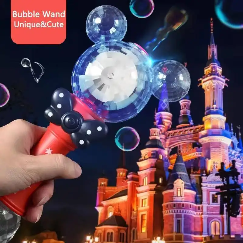 เครื่องทำฟองสบู่มินนี่ ของเล่นแบบชาร์จไฟได้ พร้อมไฟและเสียงเพลง สำหรับเด็กชายและเด็กหญิง