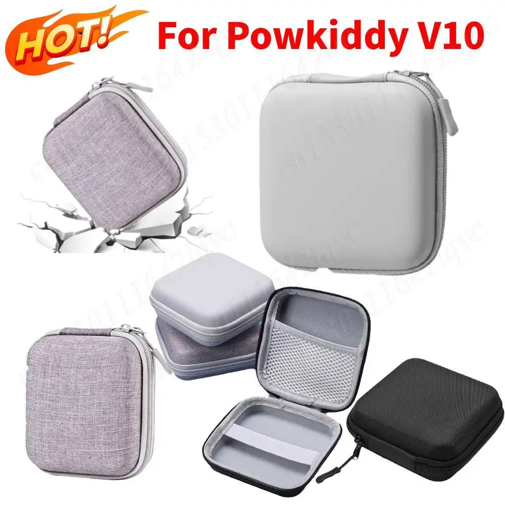 For Powkiddy V10 Console Carrying Protective Case Anti-scratch Travel Carrying Pouch Anti-Fall Protective Bag Mesh Inner Pocket