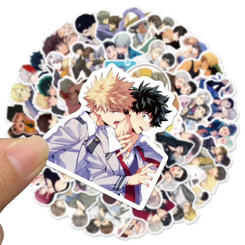 10/30/50PCS Japanese Anime BL/YAOI Gay Graffiti Stickers Suitcase Phone Case Waterproof Cartoon Stickers Wholesale