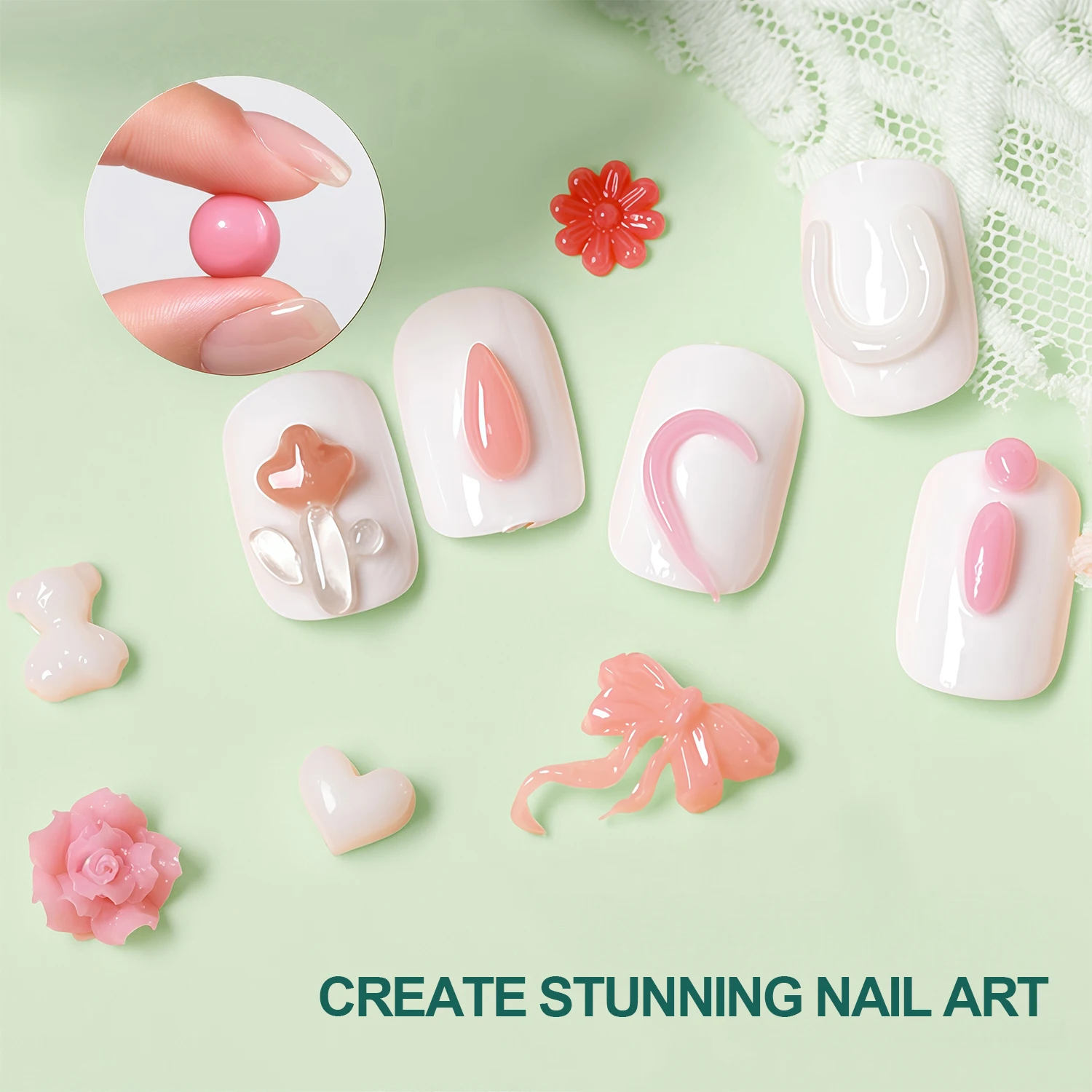 Nailpop HEMA/TPO Free Non-Sticky Extension Gel Durable Nail Glue for Rhinestone Gems Nail Art Decorations Styling DIY Nail Gel