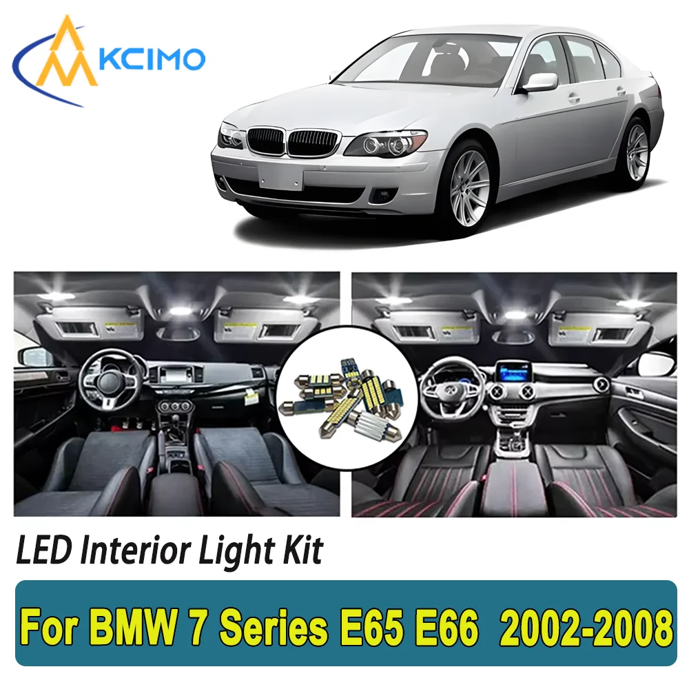 

New Light Bulb For BMW 7 Series E65 E66 (2002-2008) Premium Bright LED Interior Dome Map Trunk Light Kit New Car Led Lamps
