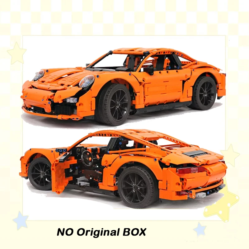 1:8 MOC Technische Super Sport Auto Bausteine Kit Geschwindigkeit Fahrzeug Ziegel Montage Spielzeug