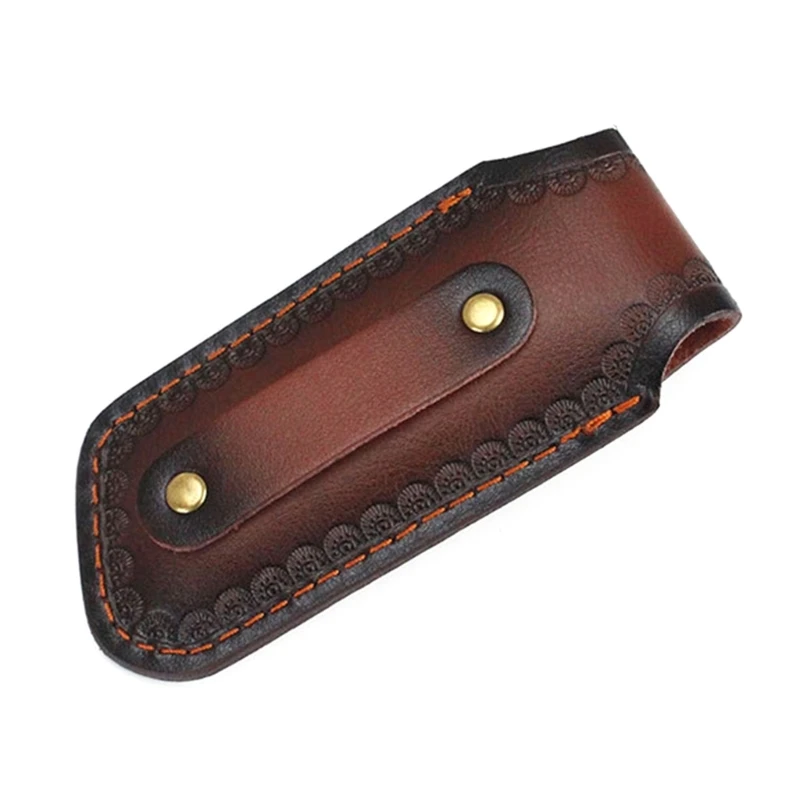 Fashion Leather Knife Covers Folding Knife Pouches Leather Sheath Tool Small Folding Knife Sheath For Pocket Knife