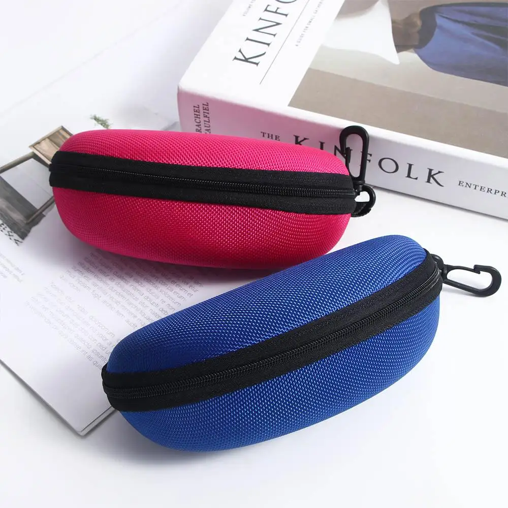 Portable EVA Men Women with Hook Zipper Box Eyeglasses Protector Case Hard Case Eye Glasses Box Sunglasses Bag Shell Clam Pouch