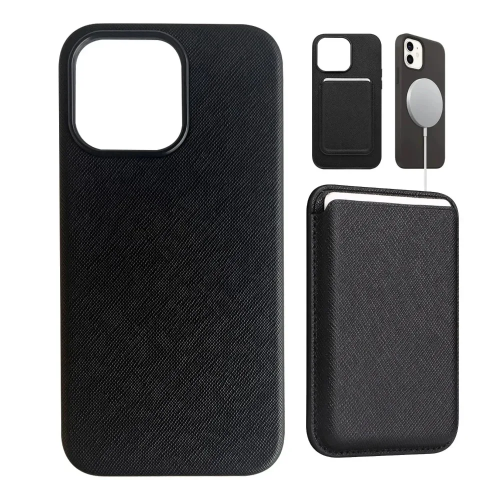 Busines Sle Minimalist Leather for MagSafe Phone Case for IP