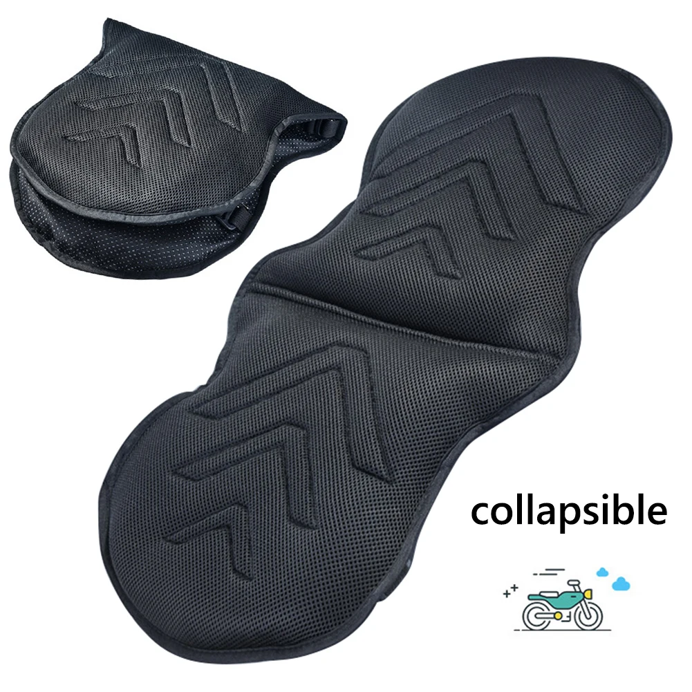 Motorcycle Seat Pad Shock Absorption Gel Seat Cushion Breathable Motorcycle Seat Cushion High Elasticity for Long Rides