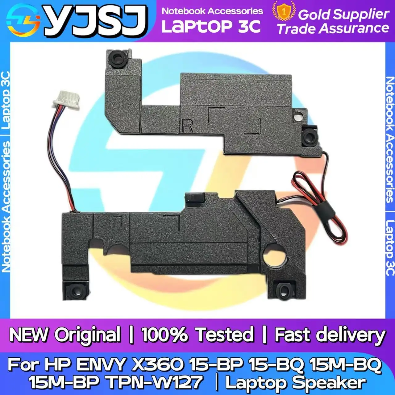 New Original Laptop Notebook Audio Speaker Horn For HP ENVY X360 15-BP 15-BQ 15M-BQ 15M-BP TPN-W127  023.400B9.0011  924343-001