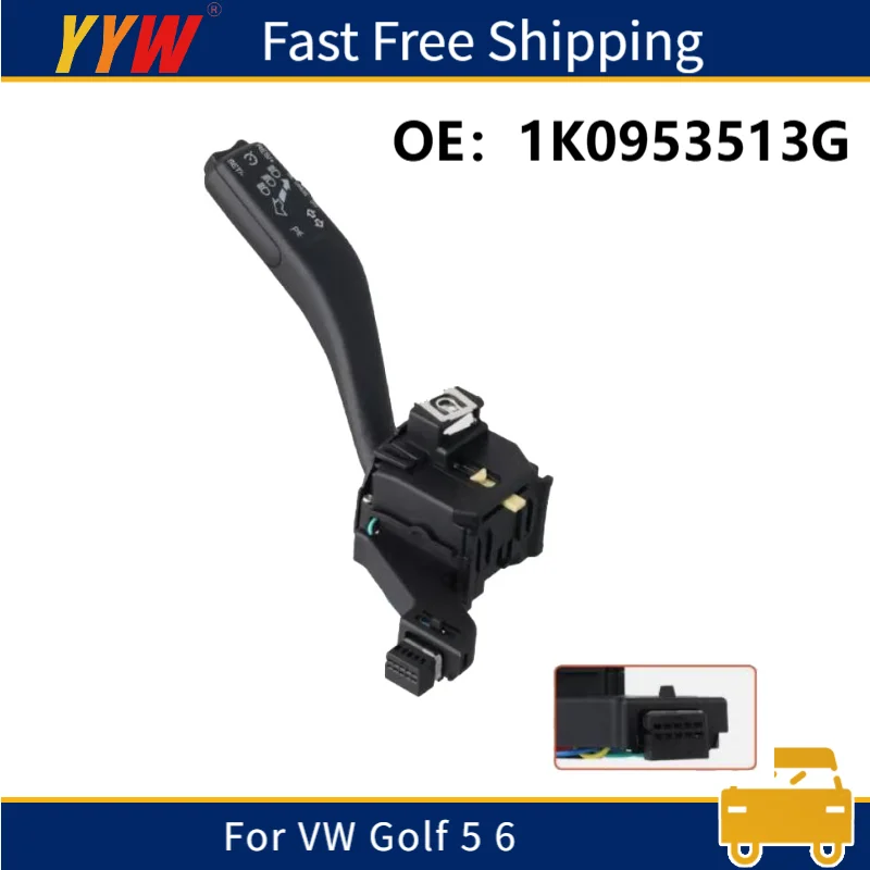 

Cruise Control Switch For VW Golf 5 6 Steering Rod Switch Turn Signal Switch Lever GRA MK5 Car Accessories 1K0953513G