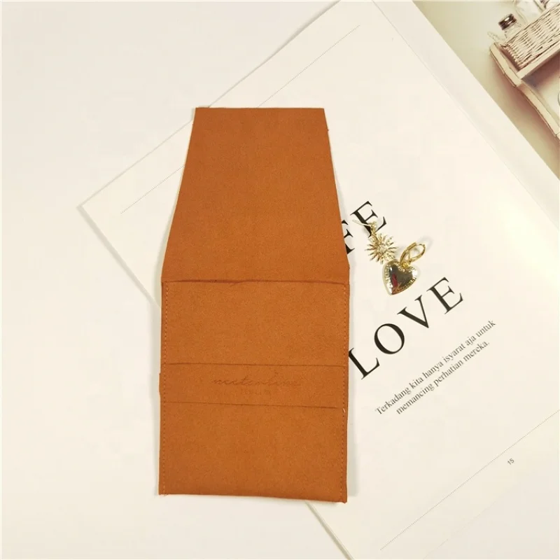 envelope elegante empoeirado 8x8cm envelope bolsa de joias de microfibra com personalizado