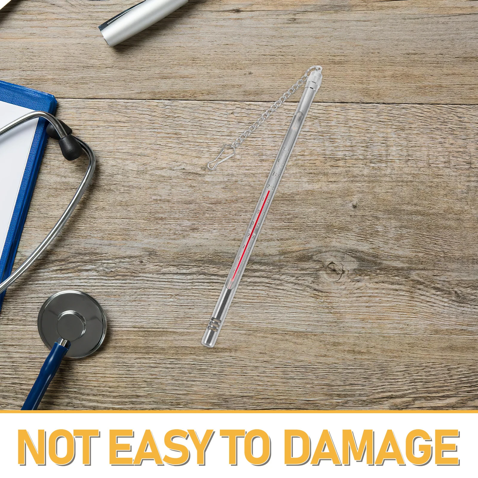 Temperature Meter Protective Case Stainless Steel Thermometer Cover For Glass Probe Durable Heat Resistant Lab Industrial Use