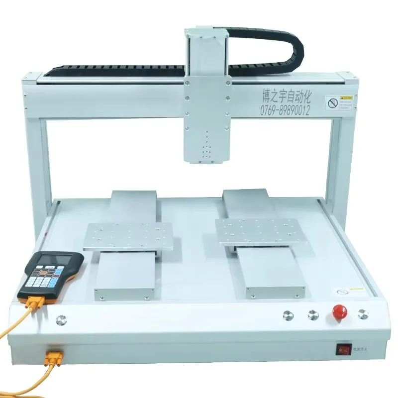 Double-Station Automatic Glue Dispensing Machine Universal for Silicone Epoxy Resin UV Glue with Rotation Feature