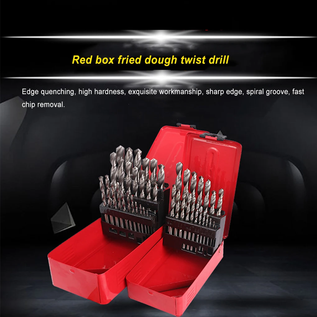 13 Pieces/Set Furniture Drill Bit Portable 1.5-6.5mm Straight Shank Bits Assorted Kit Power Tool Rotary Tools Carpenter