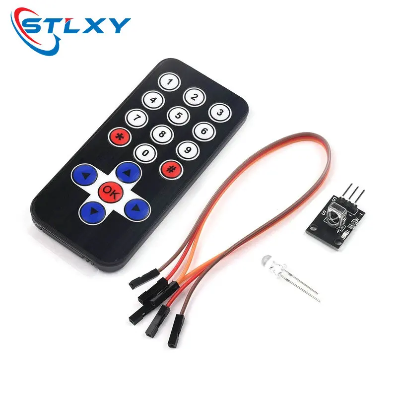 1Lot Infrared IR Wireless Remote Control Module Kits DIY Kit HX1838 For Arduino Raspberry Pi