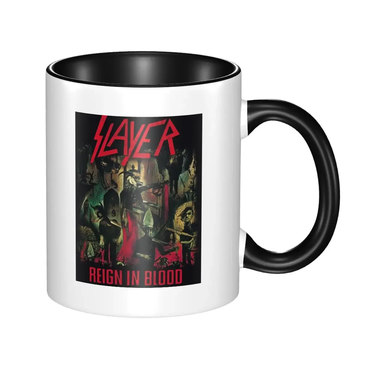 

Slayers Heavy Metal Rock Band Mug Funny Ceramic Coffee Cups Tea Mugs Milk Cup Drinkware Gifts for Friends