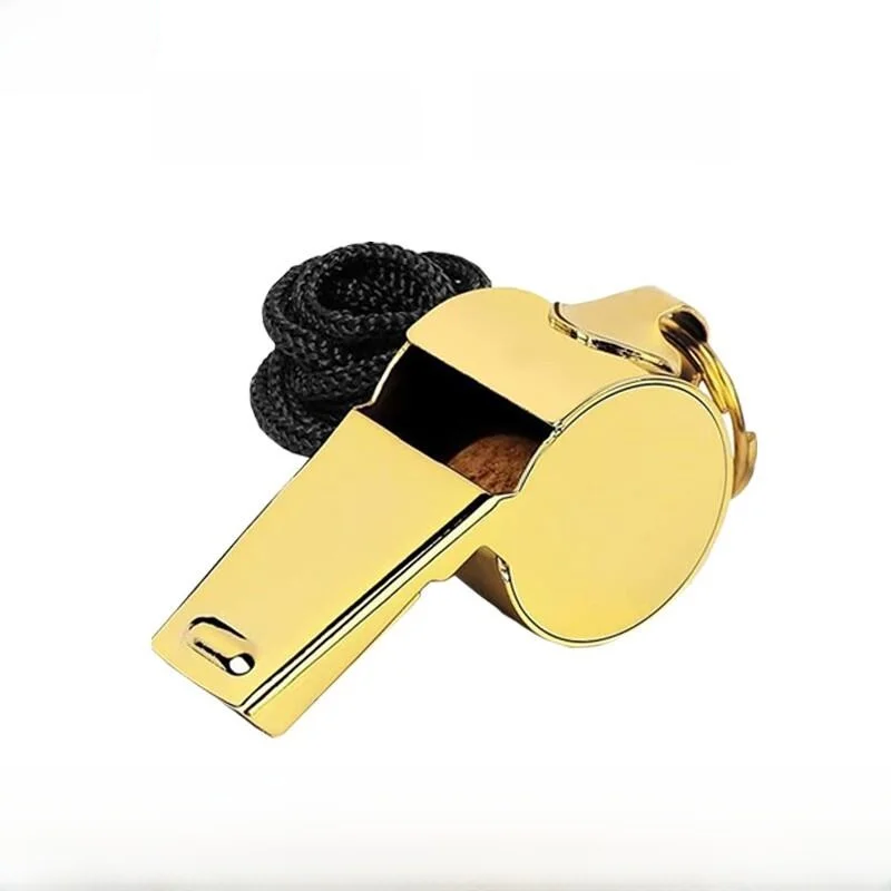 

Металлический свисток для судей, громкий, для тренировок на открытом воздухе, для учителей, детей, полицейская сирена, из нержавеющей стали, унисекс