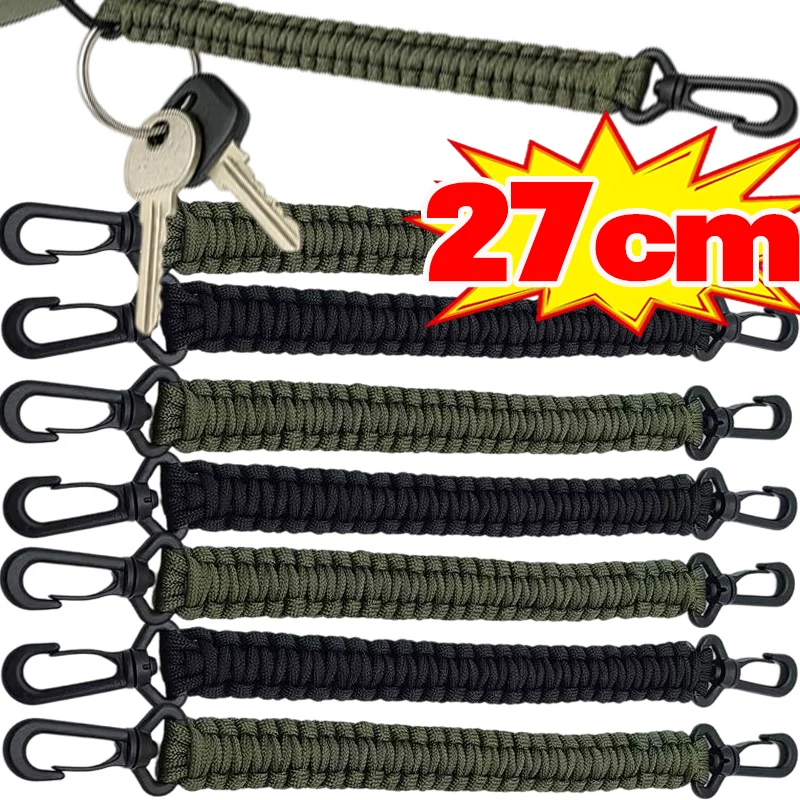 27cm Paracord Backpack Handle 7 Strand Heavy Duty for Camping Hiking Outdoor Climbing Emergency Bundling Gear Survival Accessory