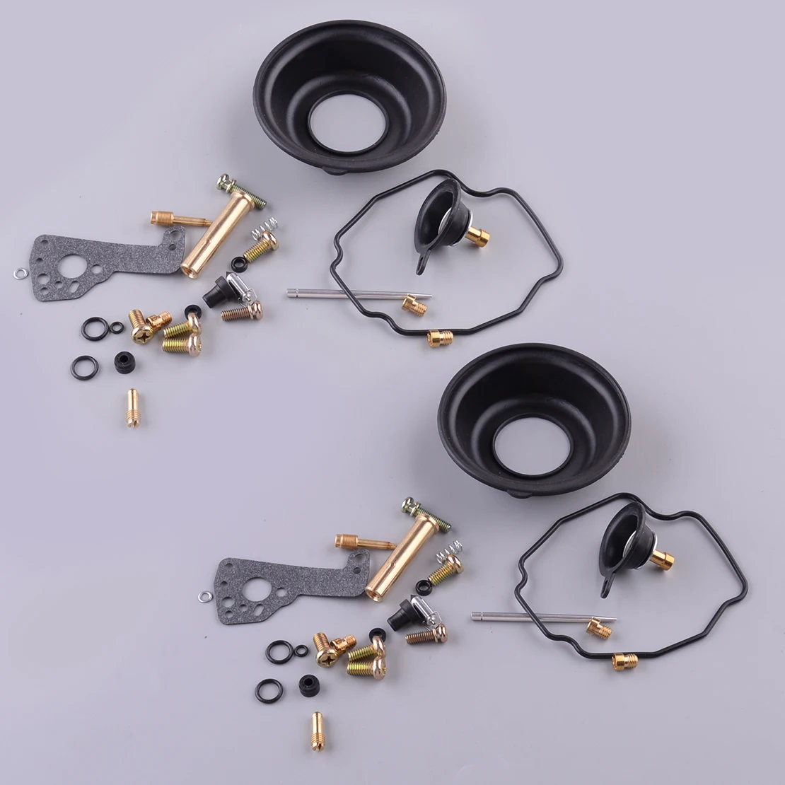 2 Sets Carburetor Carb Diaphragm Repair Kits Fit For Yamaha Virago XV400 (2NT)3JB Accessories New