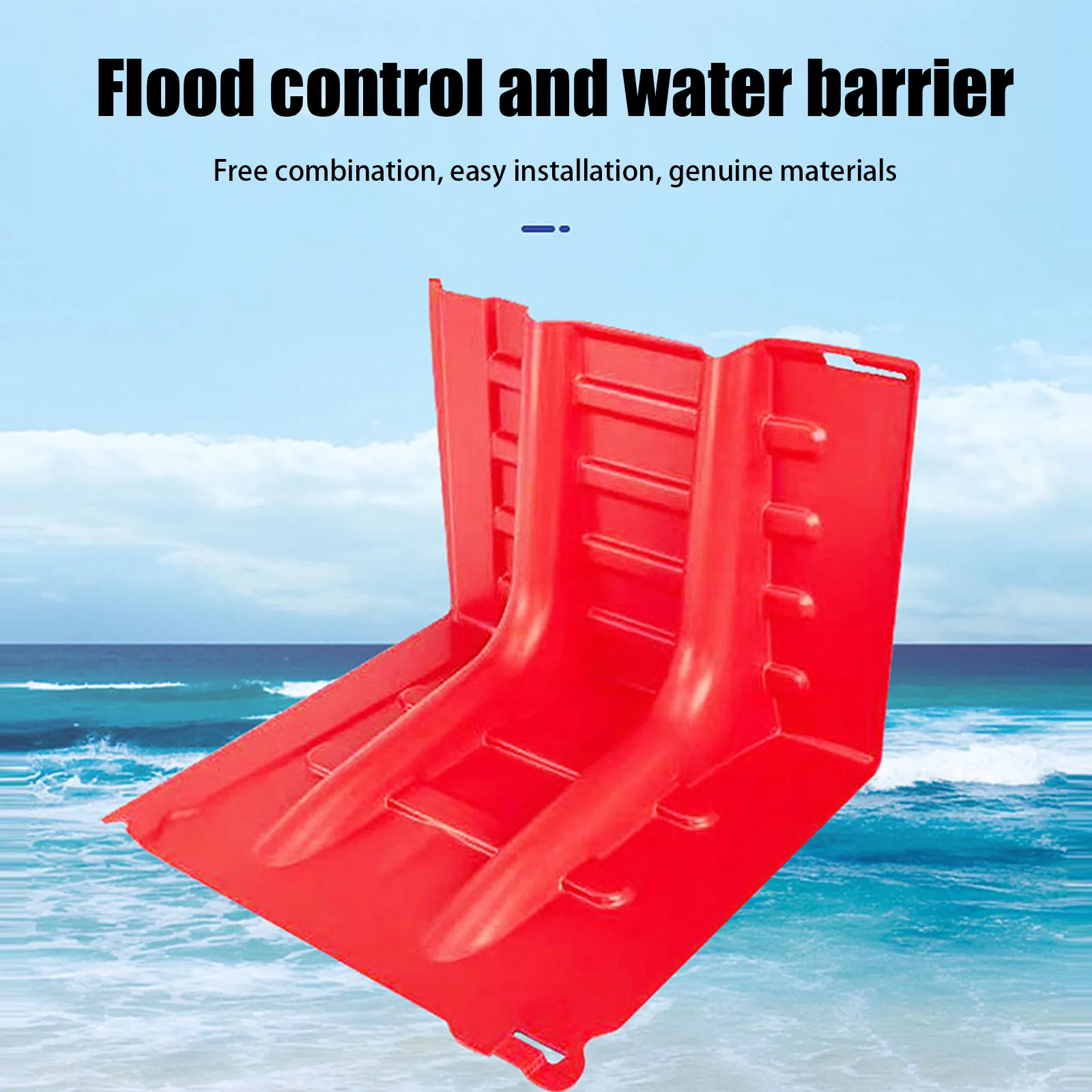 L-Shaped Flood Protection Barrier ABS Flood Prevention Flood Board for Household Flood Control Baffles