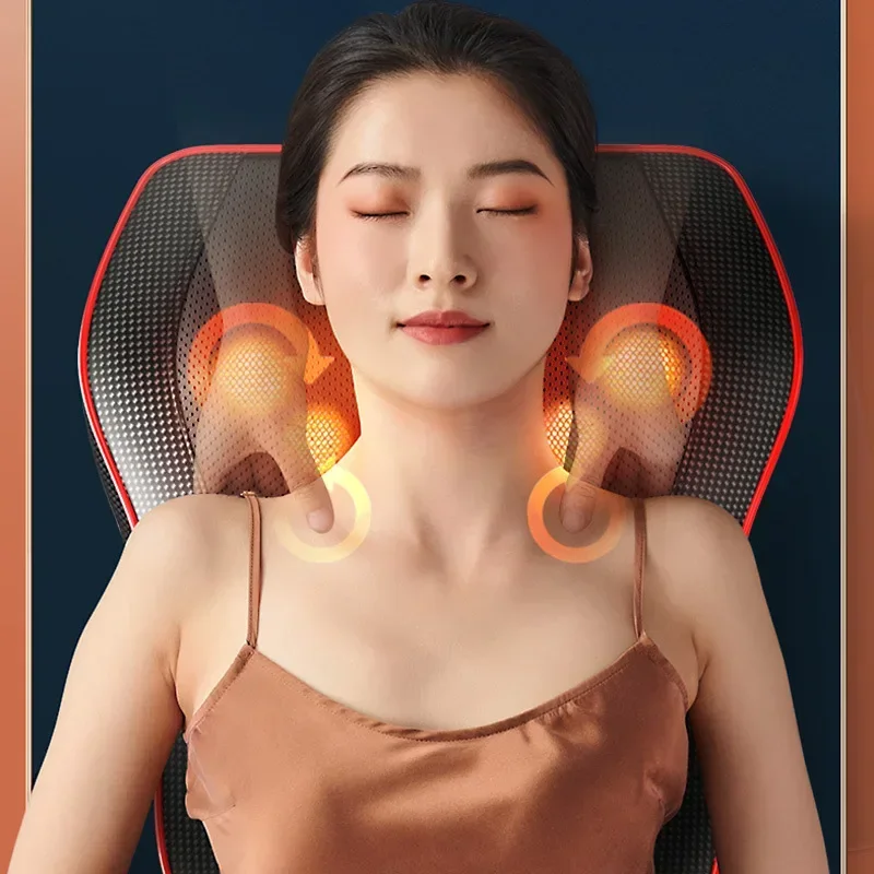 

Hot selling item Neck Shoulder Lumbar Spine Multifunctional Full Body Car Home Kneading Electric Massage Pillow Head