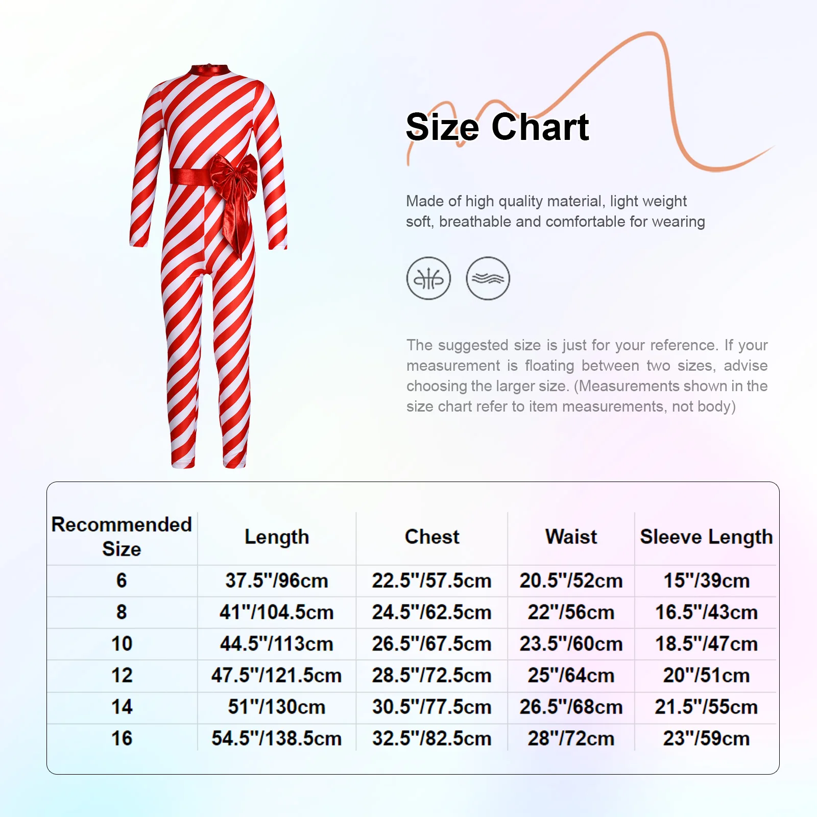 Kids Girls Christmas Dance Costume Candy Cane Striped Santa Dance body tuta ginnastica body Performance Dancewear