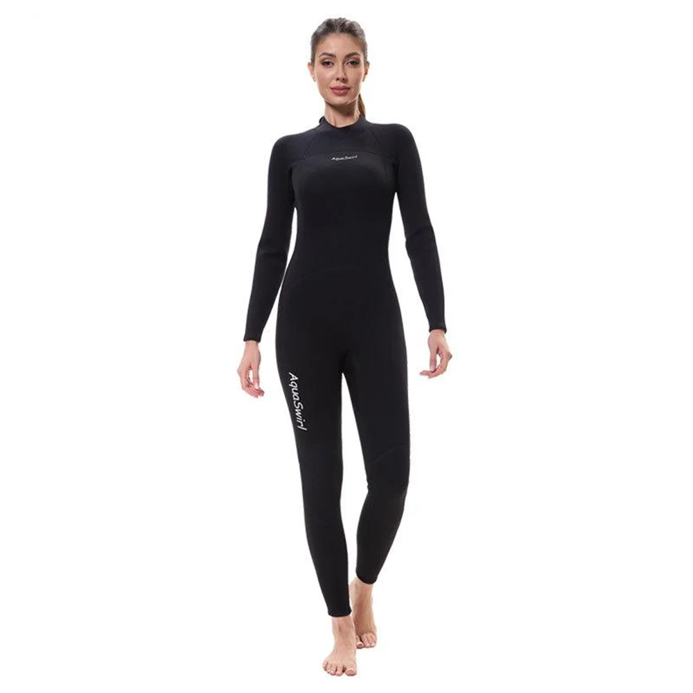 

One-Piece Long-Sleeved Diving Suit For Women Sun Protection Warm Surfing Suit Slim Uv Protection Conservative Jellyfish