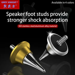 HiFi foot pad stainless steel M6M8 shock-absorbing foot pad bracket chassis rack speaker amplifier anti slip foot pad