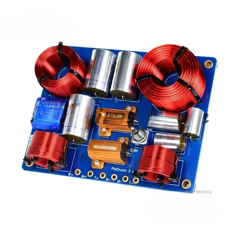 Advanced Crossover Three-Way Platinum Series High Bass Bookshelf Speaker HIFI Audiophile Home Audio