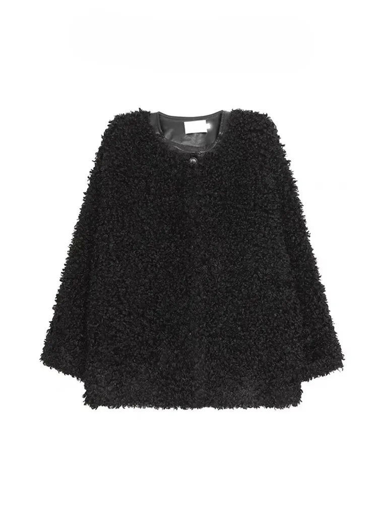 Żakiet tweedowy młodzieżowy damski wiosenny wodoodporny z kołnierzykiem, dekoltem w serek, zapinany na guziki, artystyczny, w stylu japońskim, z szarfami, sportowy, z panelami.