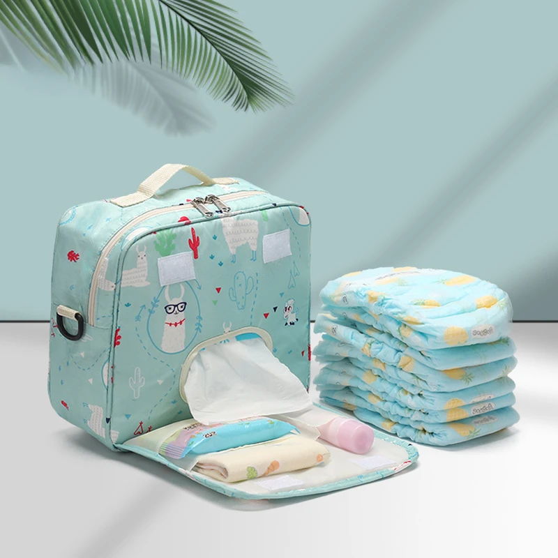 Portable Baby Diaper Mommy Bags Babies Accessories Changing Bag Travel Single Shoulder Bag Storage Waterproof Diaper Bag Wet Bag