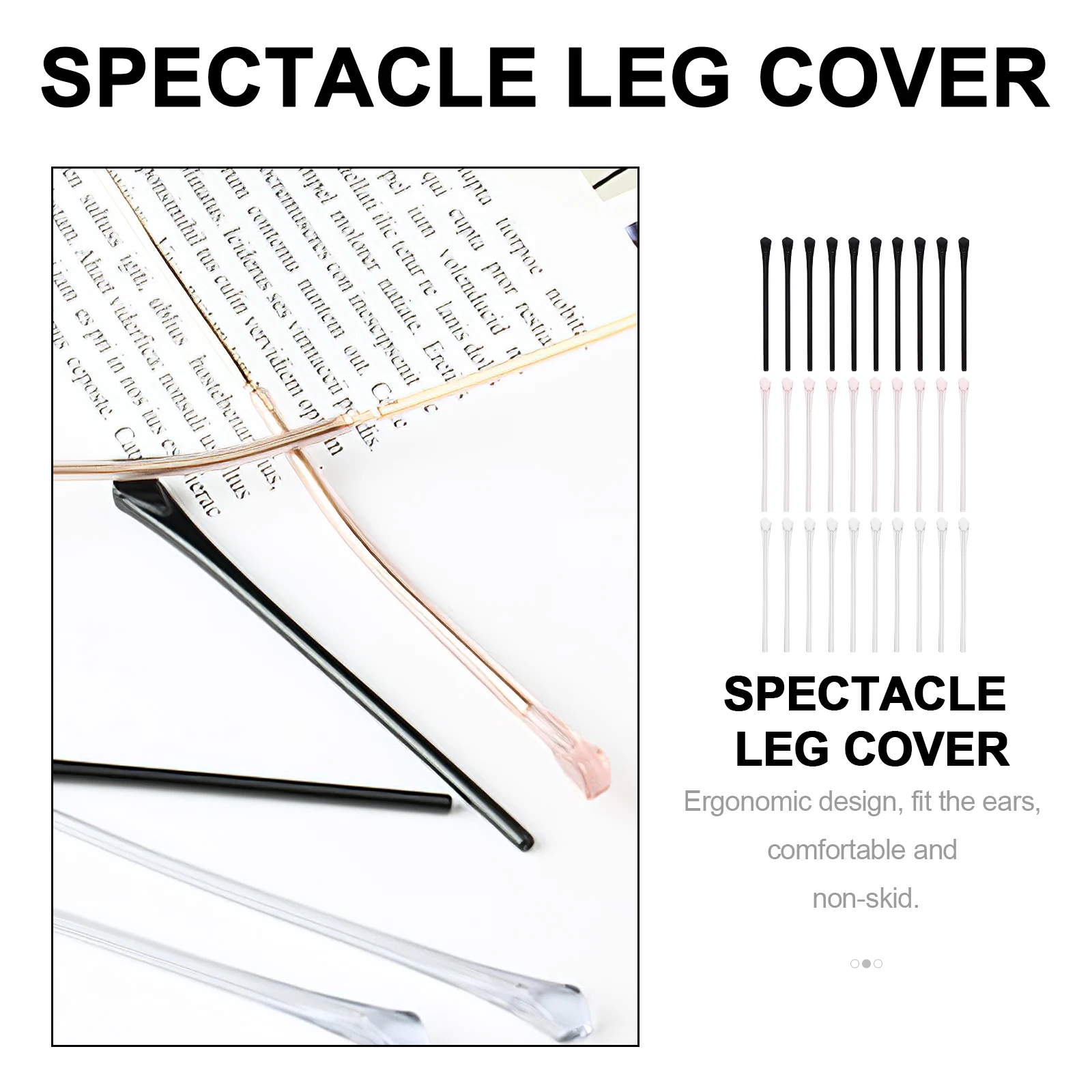 

Anti-Slip Leg Covers Silicone Ear Socks Comfortable Glasses Accessories For Sports Swimming Running Gym Non-Slip Eyeglass