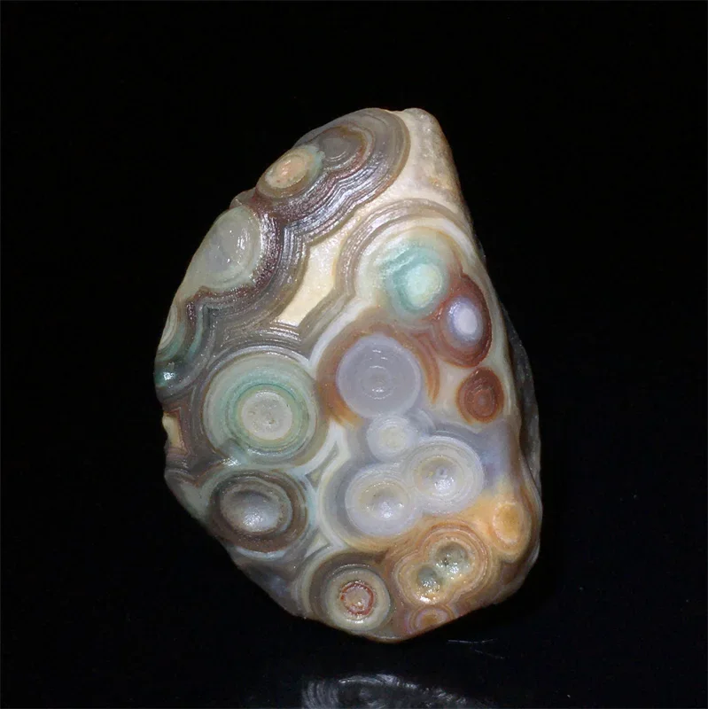 

1Pcs Natural Gobi Desert Strange Stone Outer Mongolia Wrapped Agate Eyes Ishihara Stone Alashan Stone Bracelet Accessories