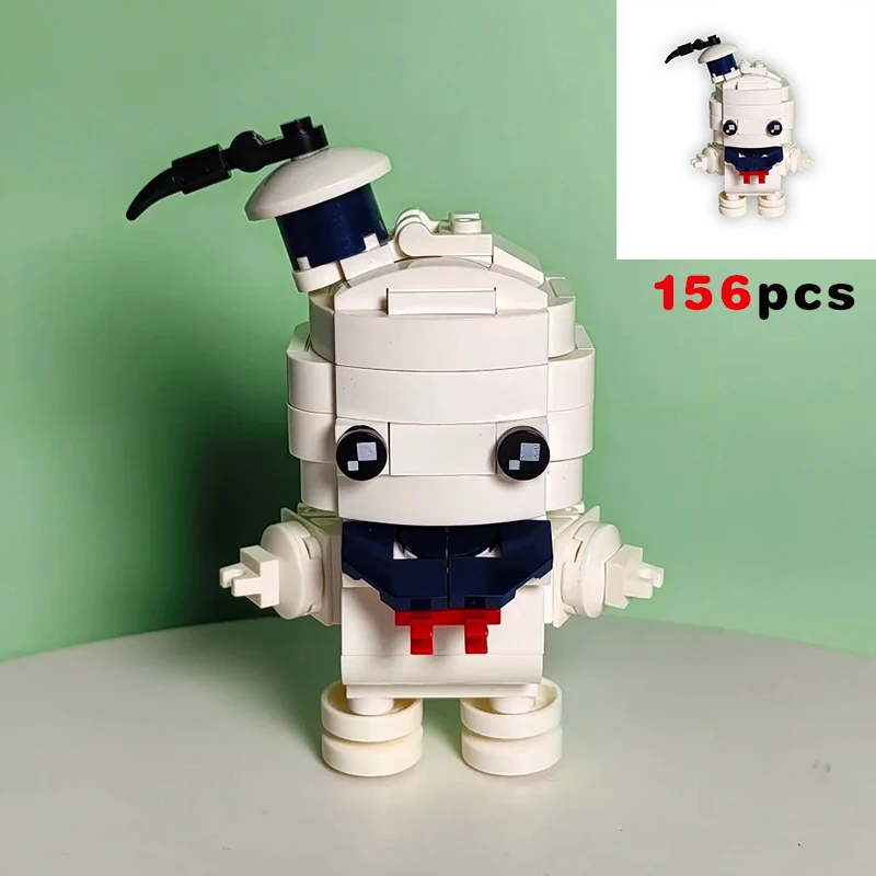 1984 Ghostbustersed BrickHeadz Slimer White Ghost Action Figures Classic Movie Blocks Model Toys for Children Halloween Gift