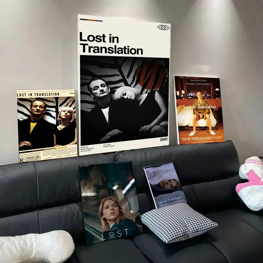 Movie L-Lost In Translation Poster Wall Art Poster Print Decorative Artwork for Bedroom Living Room Office Home Decoration