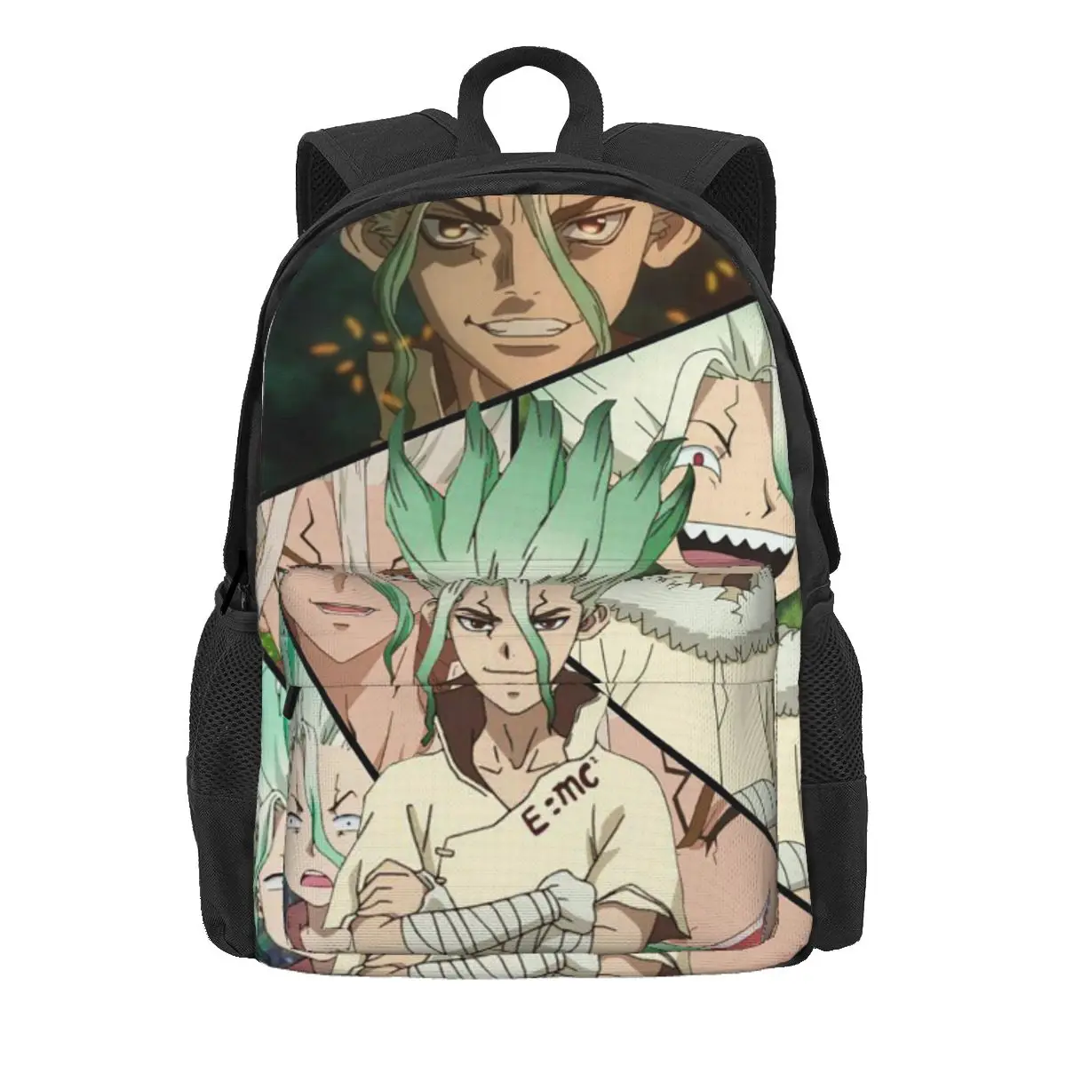 Senku Ishigami Dr Stone Apan Anime Backpack Daypack Large Capacity Boys Girls BookBag School Bag Shoulder Bags for Men Women